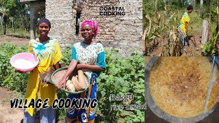 African Village Cooking: Baking Soft Rice Bread Over Firewood|African Village Life  screenshot 3