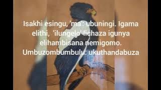 Inkondlo: Amalungelo: Ukuchaza amagama akhethiwe.
