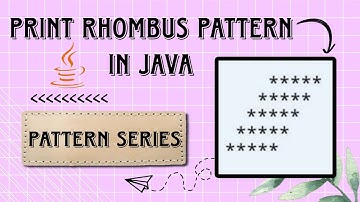 Print Rhombus Pattern in java