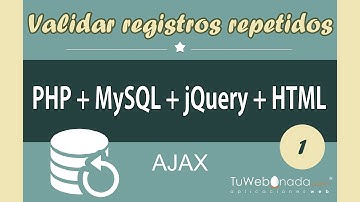 Validar email o datos repetidos con AJAX, jQuery, PHP, MySQL, HTML y CSS 1/4