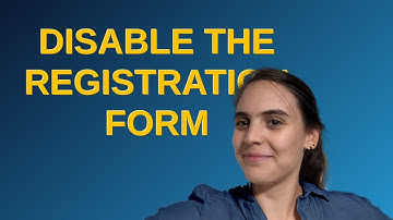 Drupal: disable the registration form