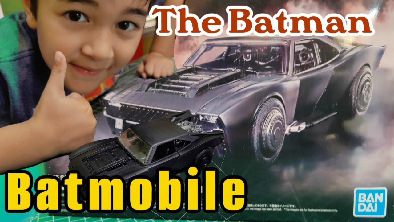 Bandai The Batman Batmobile Model Kit Building Batman Toys video for ...