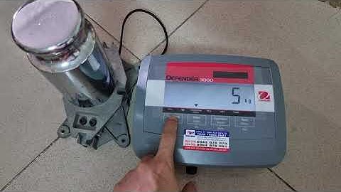 Hướng dẫn cài đặt số kg, hiệu chuẩn và cài chế độ truyền RS232 cho Đầu cân Ohaus T31P