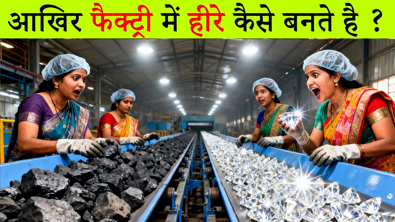 फैक्ट्री के अंदर हीरा कैसे बनता है? | Diamond Making Process