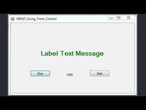VB.NET Tutorial - How To Use Timer Control In Visual Basic.Net [ with source code ]