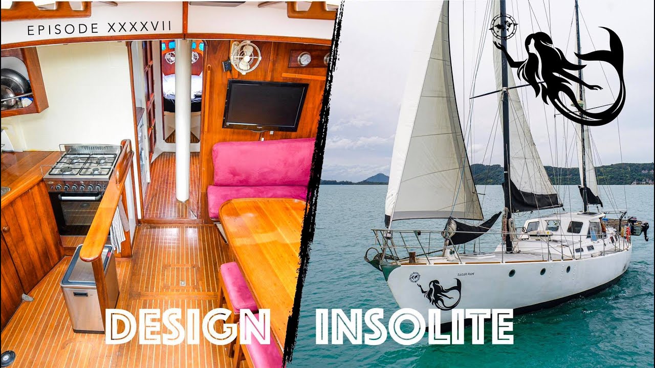 SAILBOAT TOUR: Inside and Outside our Dream Ferrocement 52 Floating Home  on the Ocean // Ep.47