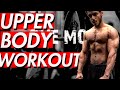 Upper body workout body transformation aryan agarwal