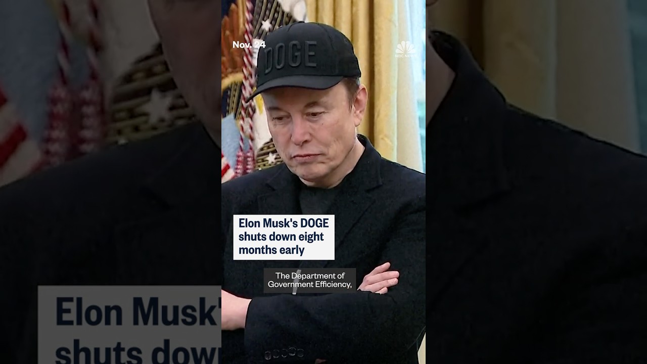 Elon Musk's DOGE shuts down eight months early