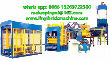 QT10-15 big hydraulic fully automatic concrete block production plant machine in Vietnam factory
