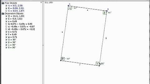How to Construct a Rectangle in GeoGebra