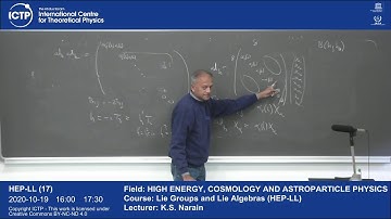 Lie Groups and Lie Algebras (HEP-LL) Lecture 17