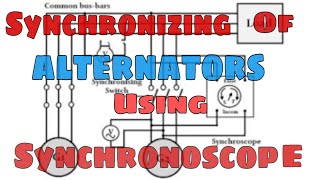 Synchronizing of alternators using synchronoscope method ||KVS TRICKS ||