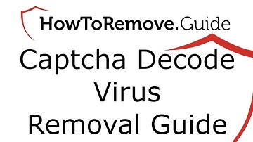 Captcha Decode Virus Removal