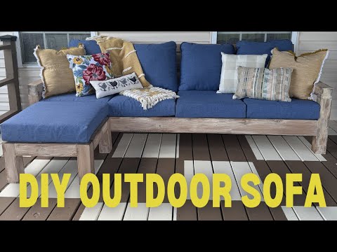 DIY Outdoor Sofa Build // Affordable and Beginner Build