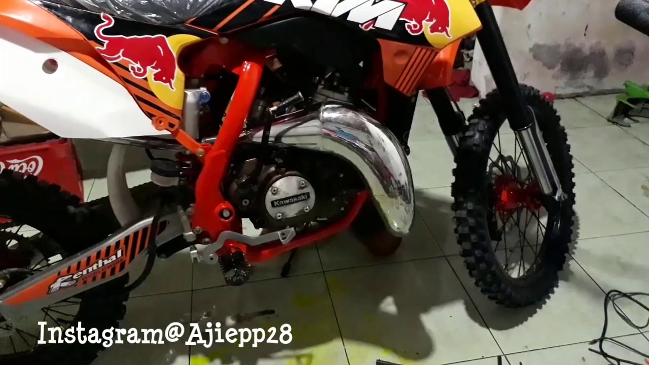 Modifikasi Motocross Basic Kawasaki Ninjaframe Ktm YouTube