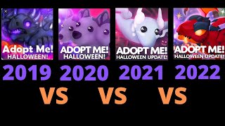 Halloween Event 2019 vs 2020 vs 2021 vs 2022 | Roblox Adopt Me!