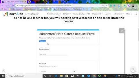 Teacher- Enroll a Student (Edmentum)