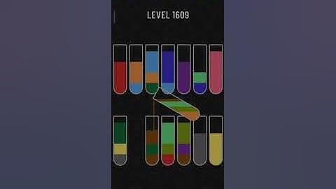 Water sort puzzle level 1609