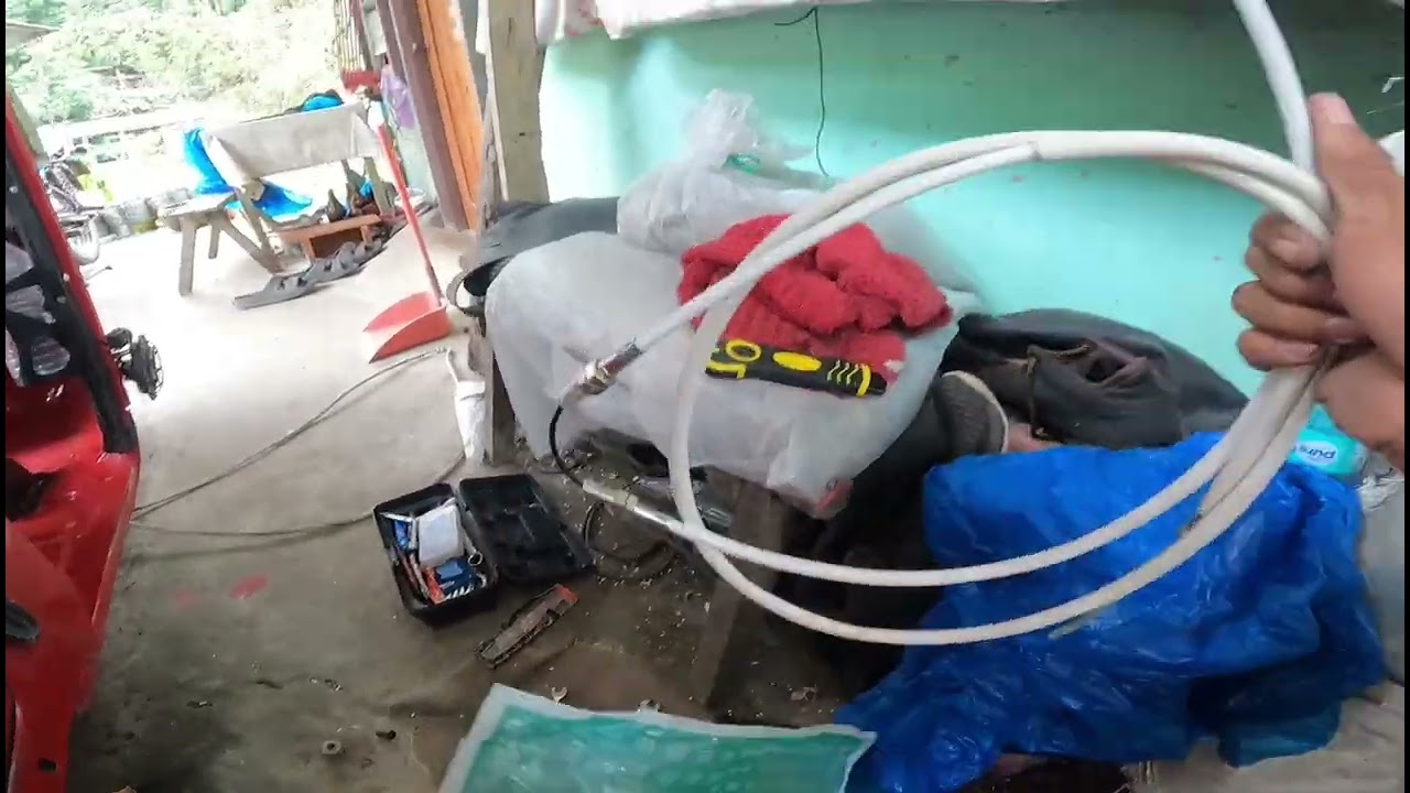 DIY Bajaj RE Parking brake cable installation