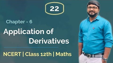 Application of Derivatives | Example 29 & Example 30 | First Derivative Test | NCERT Class 12 Maths.