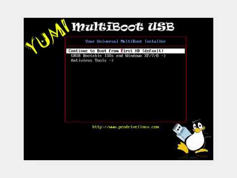 How To Multiboot USB Drive Using YUMI. Windows XP ESET SysRescue together