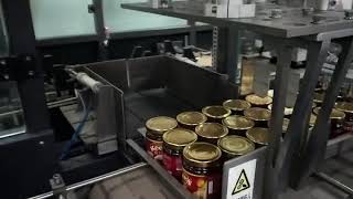 Automated carton packing machine for jars or bottles
