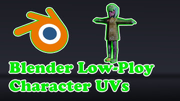 Blender UV unwrap a Low ploy character in 5 mins