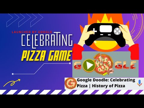 Celebrating Pizza Google Doodle Game 