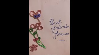 Best friends forever card (DIY)