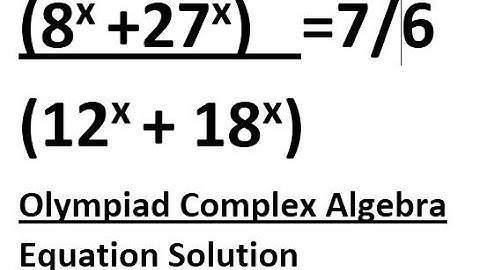 Math Olympiad Question | Algebra Exponential Equation Solving: Know the trick