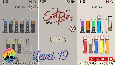 SortPuz Level 19 | Relaxing game - Water Sort Puzzle | Brain Games #braingames #waterpuzzle #sortpuz