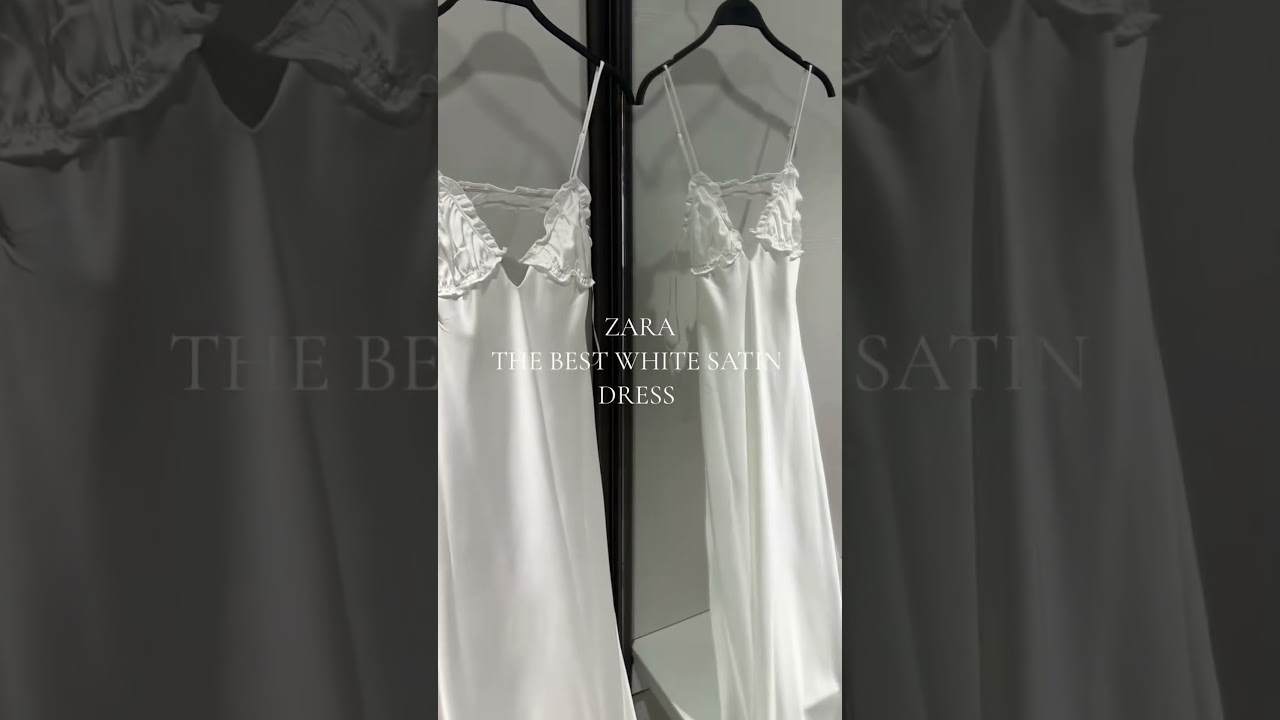 Elegant White Satin Dress for Summer Vibes 