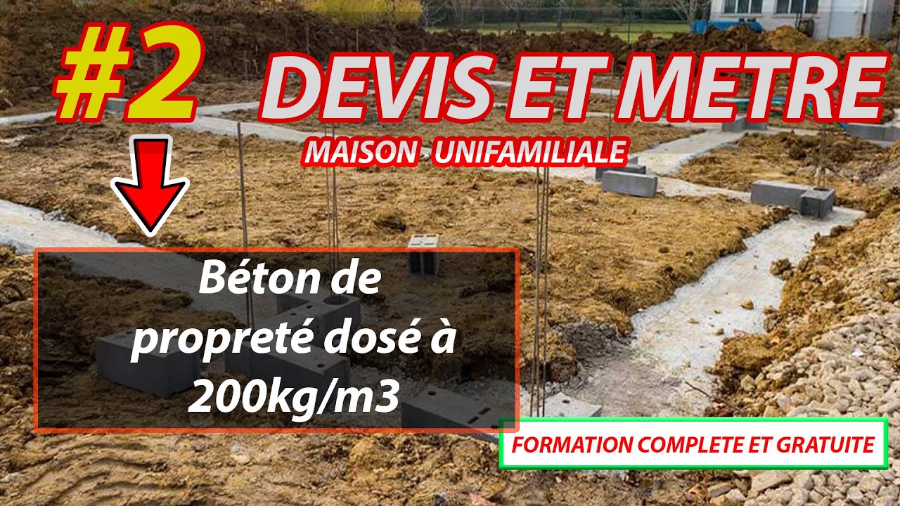 #2 DEVIS ET METRE- Comment calculer la quantité de ciment, sable et