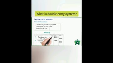 What is the Double Entry System? #viral #ytshorts #youtubeshorts