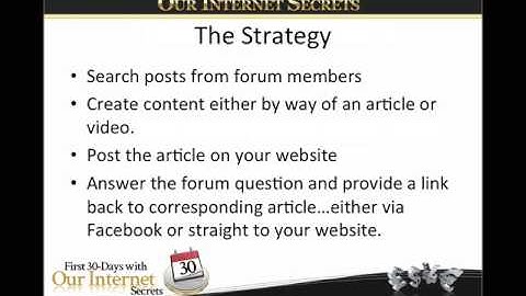 Using Forums to Drive Traffic