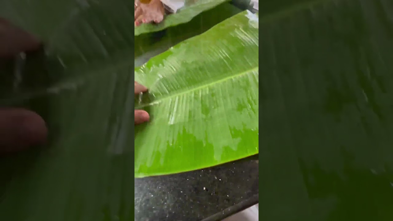 South Indian Food 😋Banana leaf 🍃 