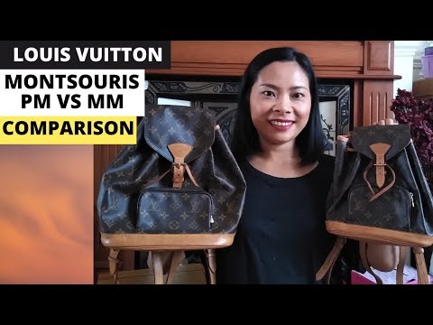 Louis Vuitton Montsouris Backpack PM size #luxury #lv
