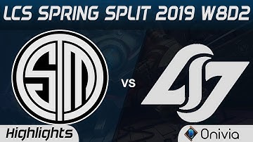 TSM vs CLG Highlights LCS Spring 2019 W8D2 Team Solo Mid vs Counter Logic Gaming LCS Highlights by O