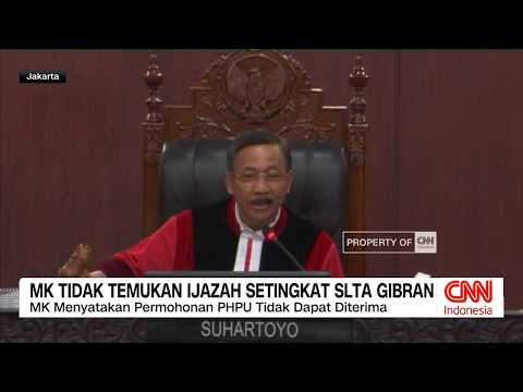 MK Tidak Temukan Ijazah Setingkat SLTA Gibran