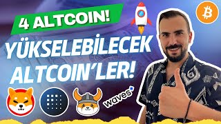 🔥YANACAK! BITCOIN, FET, WAVES, SHIBA, FLOKI COIN YÜKSELEBİLECEK 4 ALTCOIN! SHIBA COIN SON DAKİKA