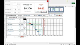 Standardized Work Combination Sheet (SWCS) Excel Template | Auto Draw Chart Tutorial