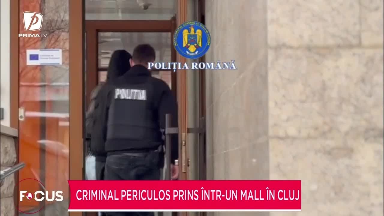 Criminal periculos prins într-un mall din Cluj