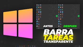 Como poner la BARRA DE TAREAS TRANSPARENTE en Windows 10 | Jaxg