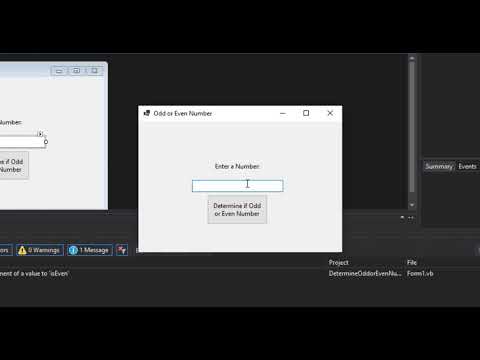 Determine Even or Odd Number in VB.NET Tutorial