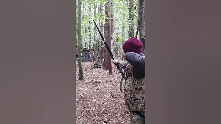 28.5 Yard Snap Shot - 3d Standing Bear Target - Shrew Classic Hunter #archery #sport #outdoors #bow