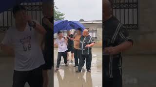 Fat man's umbrella stolen in public /funny 🤣 trend 2025.