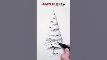 Learn how to draw a tree #shorts #challenge #howto