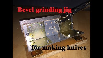 Bevel grinding jig for knifemaking without welder DIY