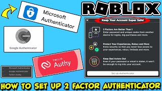 HOW TO SET UP 2 FACTOR AUTHENTICATION IN ROBLOX - Microsoft, Google, Twilio's Authy screenshot 3