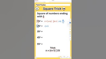 Square Trick 😱 | Square of Numbers Ending with 5 | Vedic Maths Shortcut | #viral #shorts #ytshorts